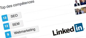 Competences webmarketing profil Linkedin