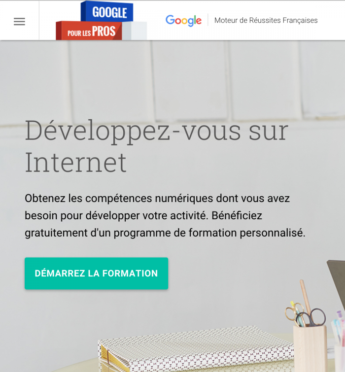 Formation gratuite au digital avec Google