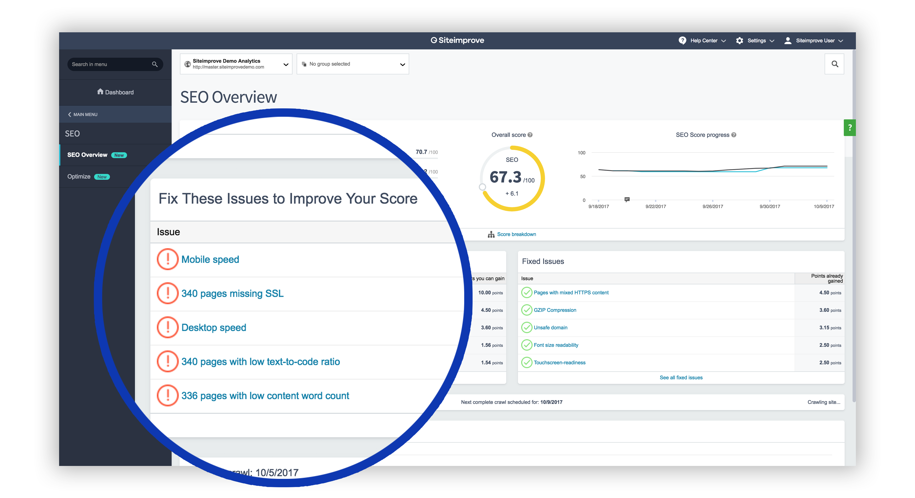 Siteimprove-SEO-vue-ensemble