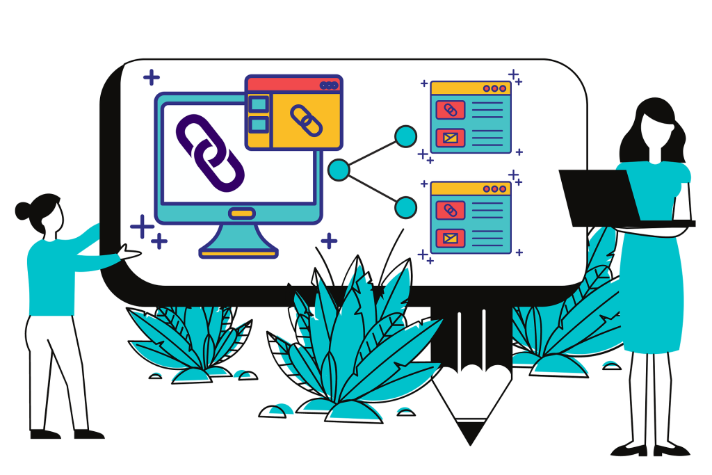 schema qui explique le backlink en seo