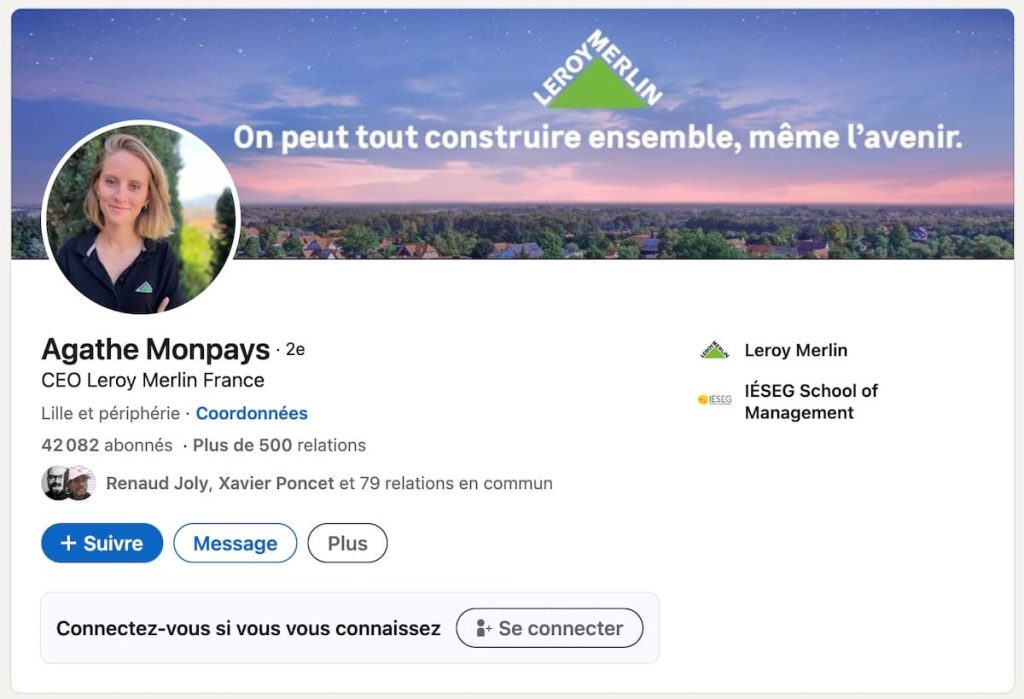 Profil Linkedin d'Agathe Monpays
