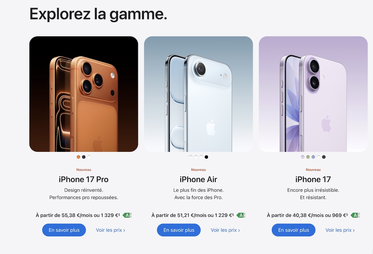 iPhone 17 : la gamme la plus populaire de l&rsquo;histoire d&rsquo;Apple selon son directeur financier