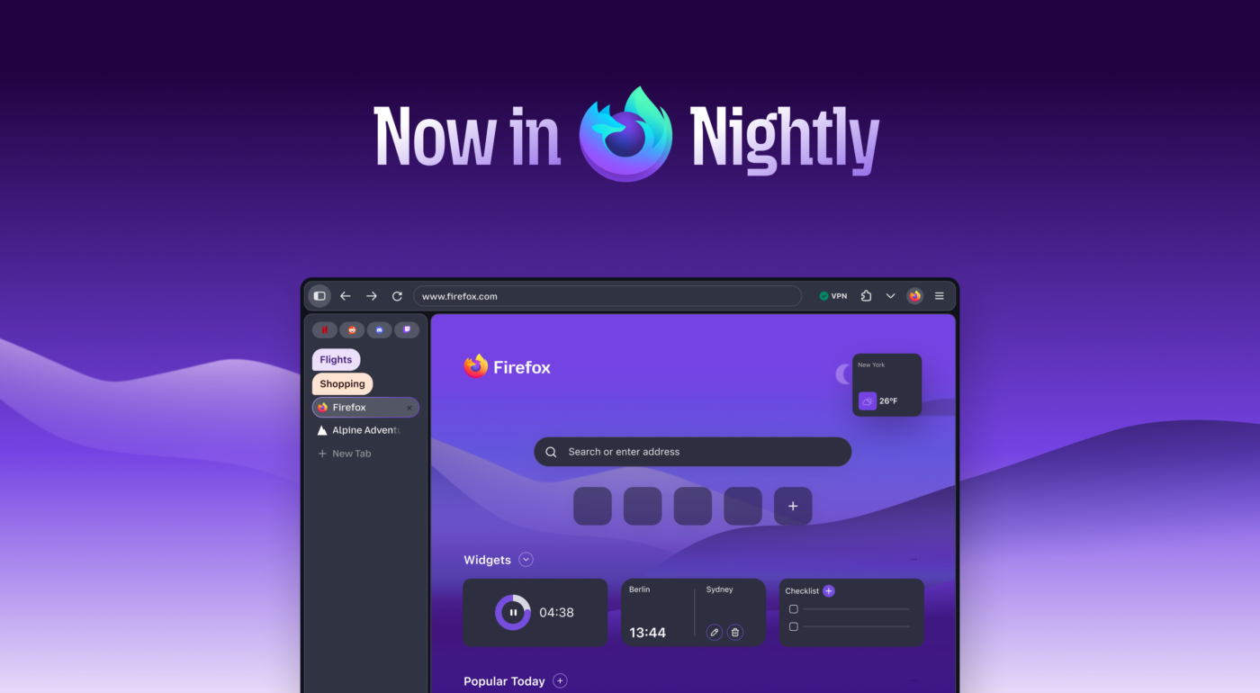 Découvrez et testez le nouveau design de Firefox Nova dès maintenant
