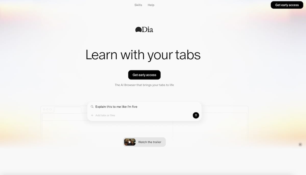 Lancement de Dia sur Windows : navigateur basé sur Chromium avec intelligence artificielle intégrée