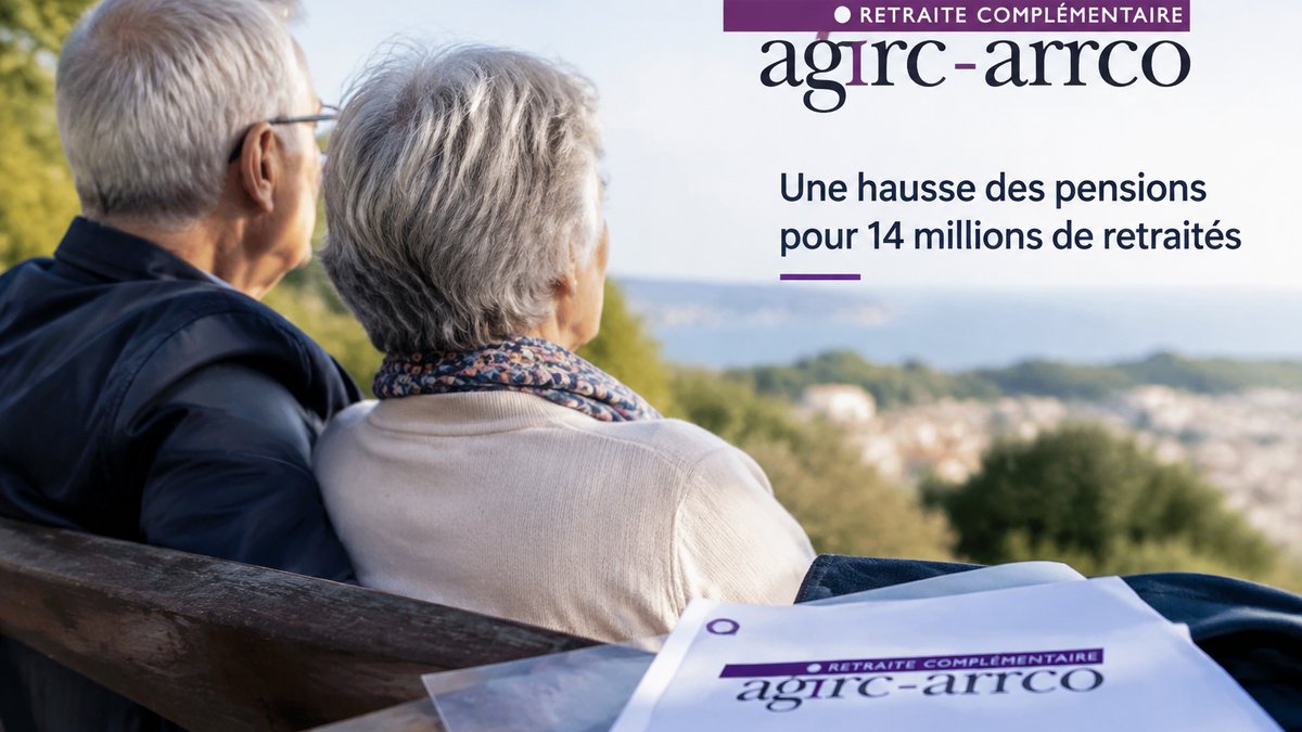Augmentation des pensions de retraite complémentaire Agirc-Arrco impactant 14 millions de retraités