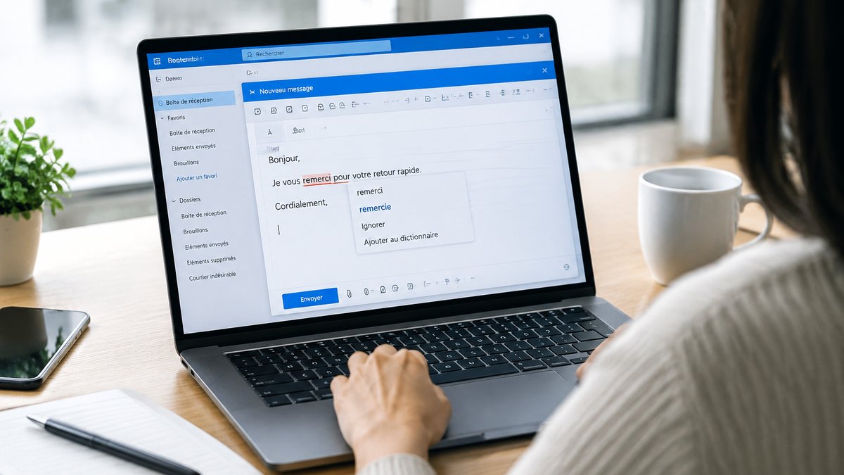 Comment le nouvel Outlook empêche l&rsquo;envoi de mails avec des fautes d&rsquo;orthographe
