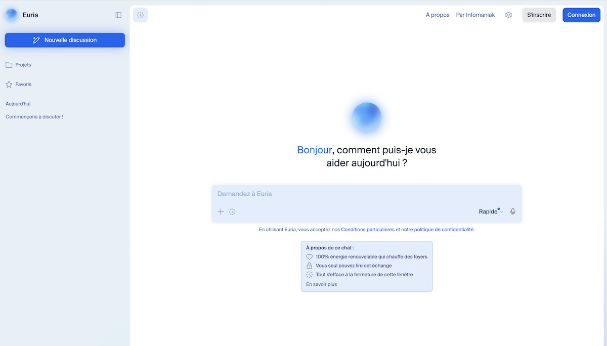 Assistant IA Euria d&rsquo;Infomaniak : confidentialité et durabilité au cœur de l&rsquo;innovation suisse