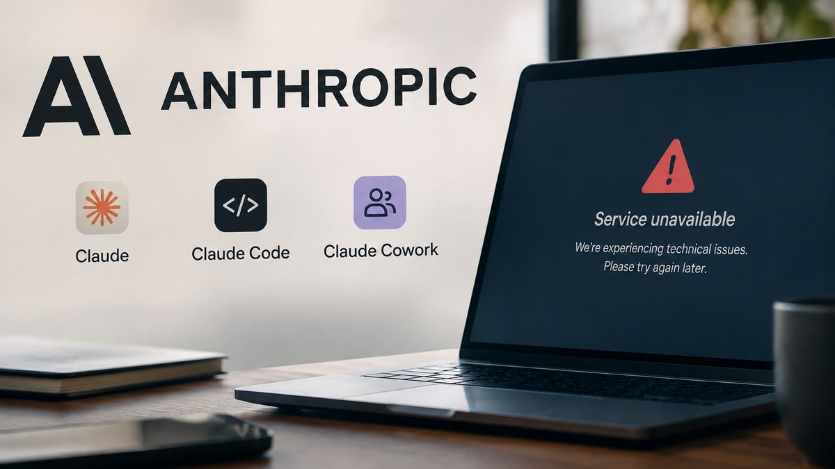 Incident majeur chez Anthropic : perturbations des services Claude, Claude Code et Claude Cowork