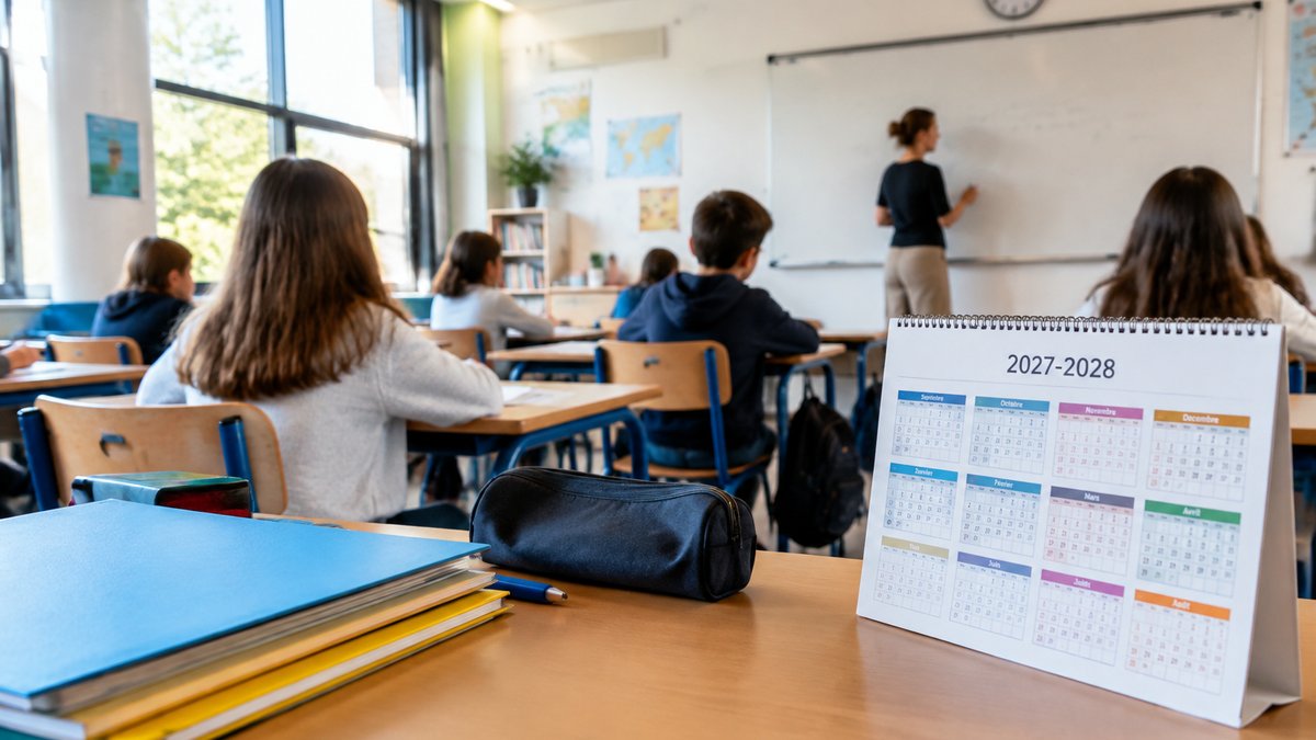 Le calendrier scolaire 2027-2028 en France : une rentrée le jeudi et un pont de quatre jours pour toutes les zones