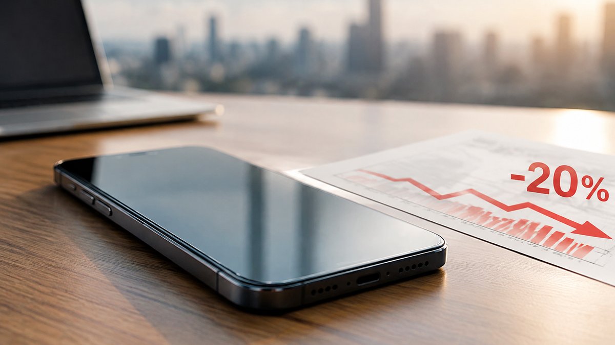 Le marché des smartphones en baisse de 20% : quelles sont les dynamiques derrière cette chute?